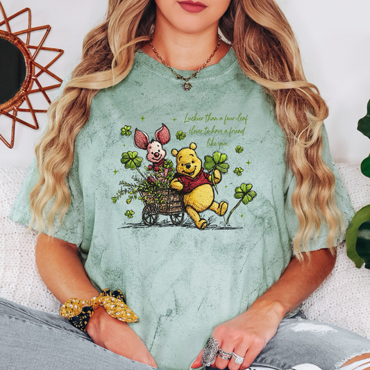 Friend luckier than a four-leaf clover