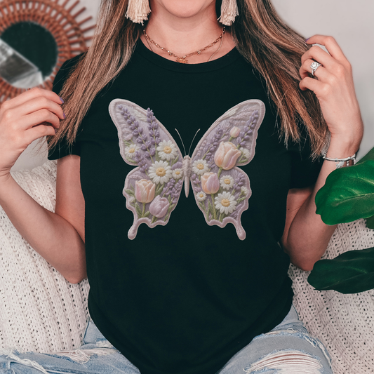 Knitted tulip ribbon goose