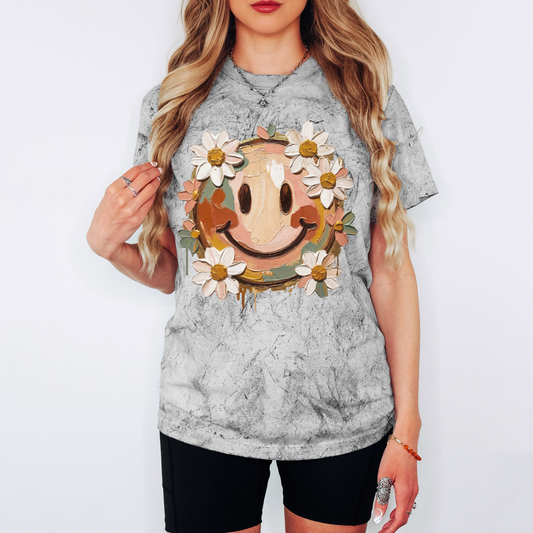 Painted Smiley Face  Daisy