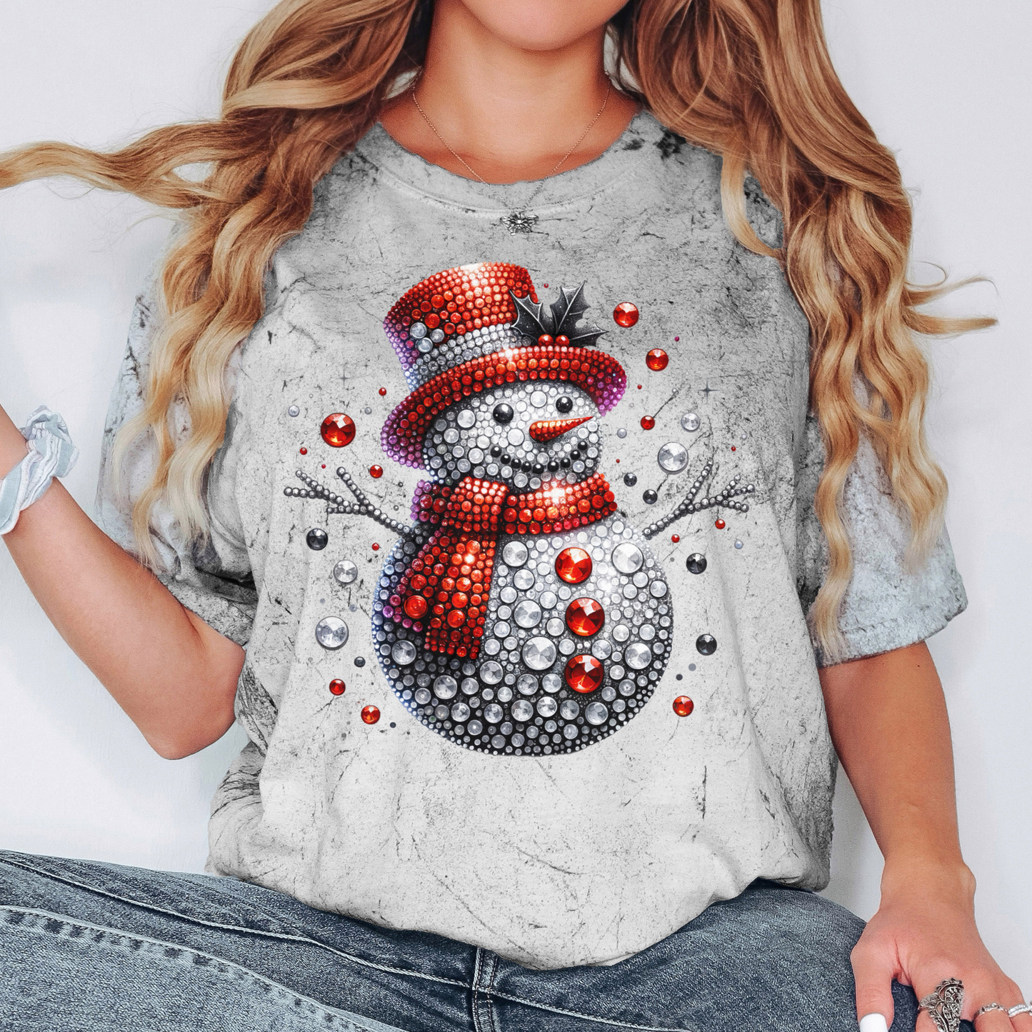 Rhinestone Snowman